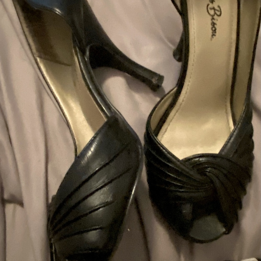 Peep toe heels